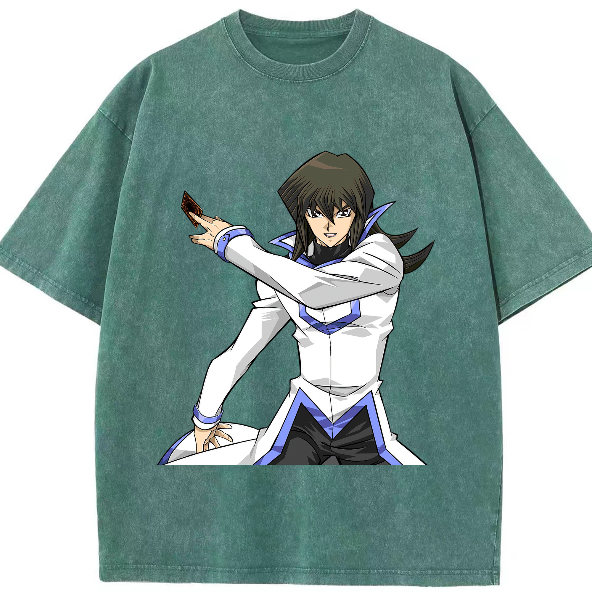 （画像用） 遊☆戯☆王 Yu-Gi-Oh! 綿100% ヴィンテージ風 半袖Tシャツ（フロントプリント）